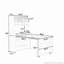 Buffet polyvalent avec table de salle à manger pliable et options de rangement intelligentes-935796798