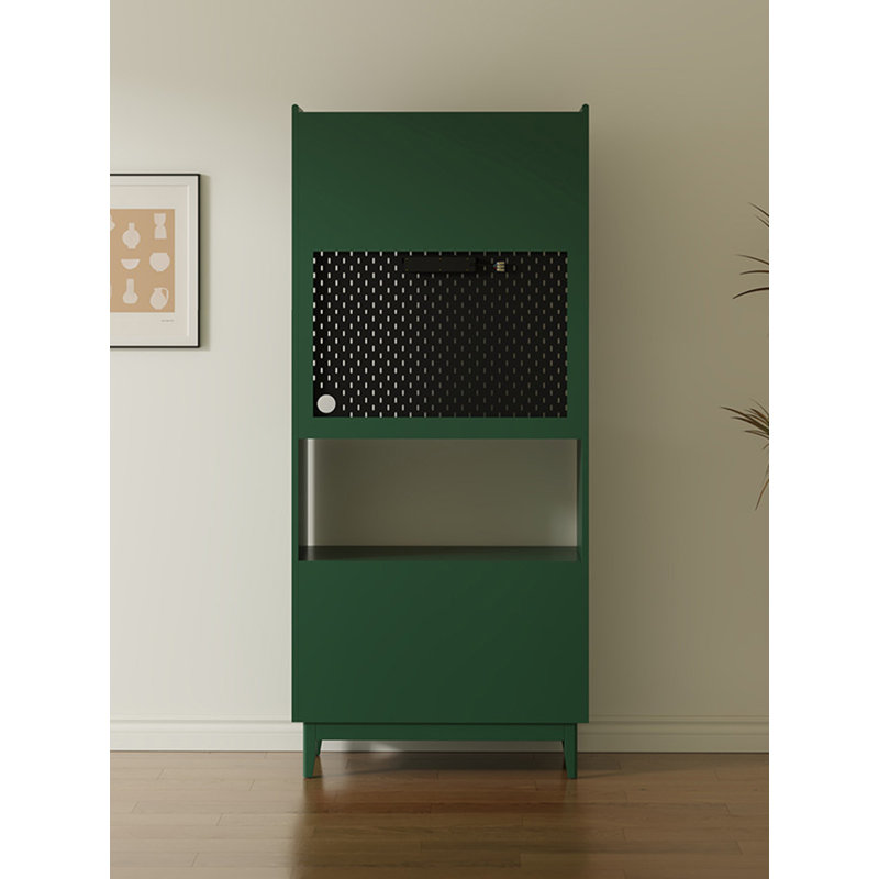 Armoire alimentaire simple en bois d'hévéa