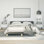 Base de lit en tissu Pranavi vidaXL, support de lattes, sans matelas