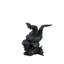 Bronze Boy and Fish Table Base Sculpture