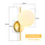 1-Light Gold Armed Sconce
