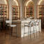 Tabouret de bar Couva (ensemble de 2) en tweed gris