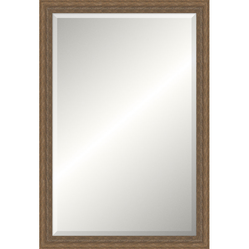 Elkhead Mirror, Rectangle 37.75" x 25.75", Dark Brown, Beveled