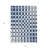 3' X 5' Navy Blue And Ivory Geometric Washable Indoor Outdoor Area Rug