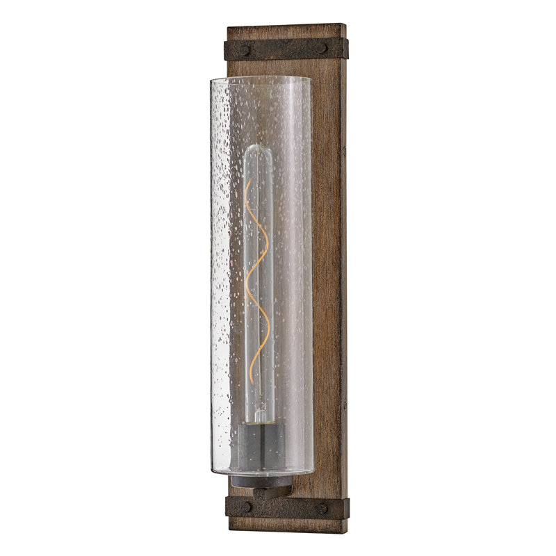 Sawyer 20" Single Light Tall Bath Vanity Farmhouse Sconce - LED Included, Sequoia
