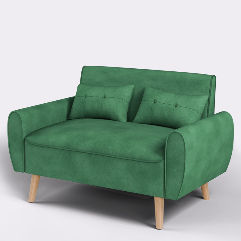 Arlander Upholstered 47.24'' Loveseat, Green