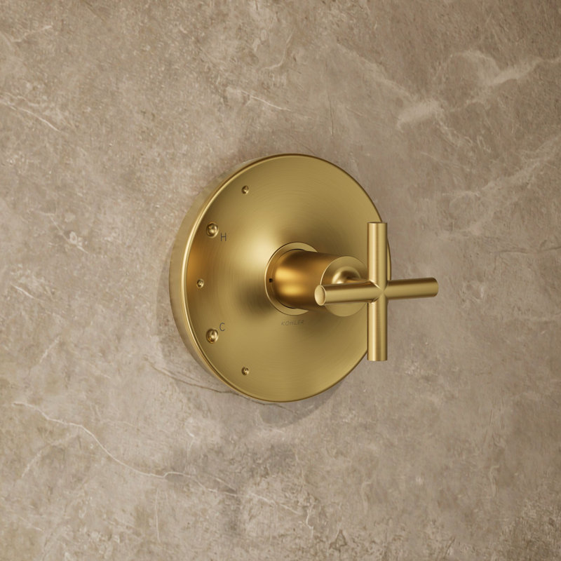 Purist® Rite Temp Shower Faucet, Vibrant Brushed Moderne Brass