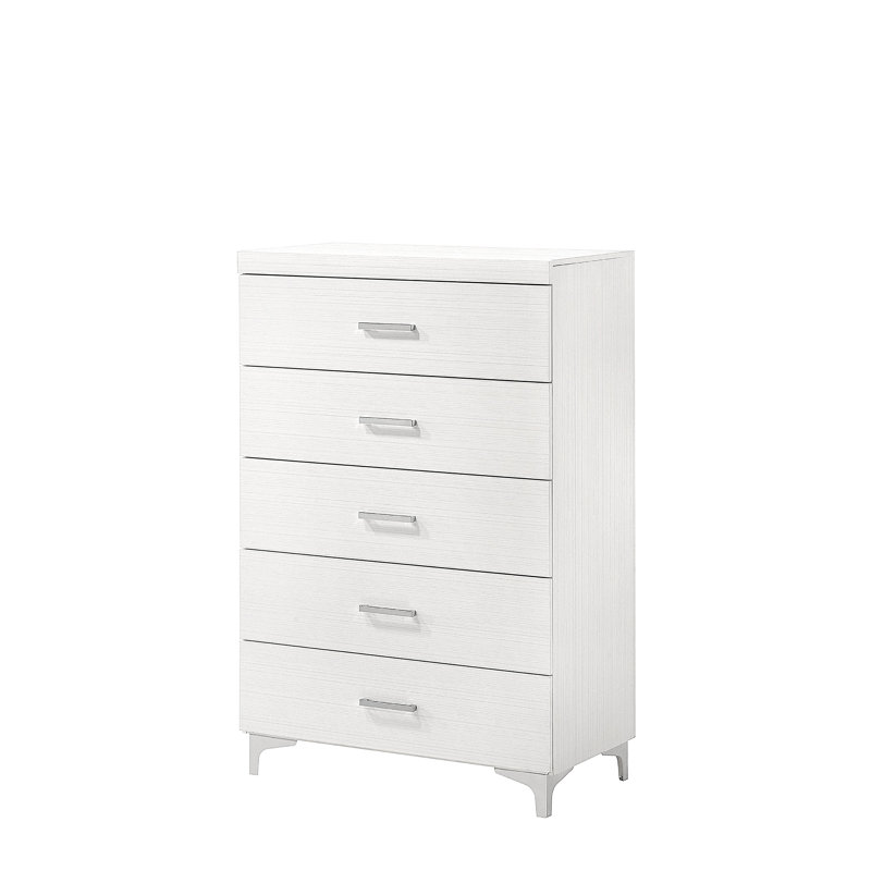 Commode 5 tiroirs avec pieds en métal
