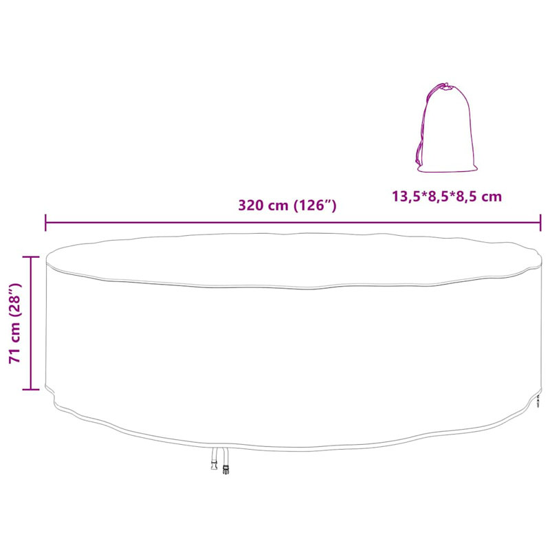 Outdoor Patio Dining Set Cover