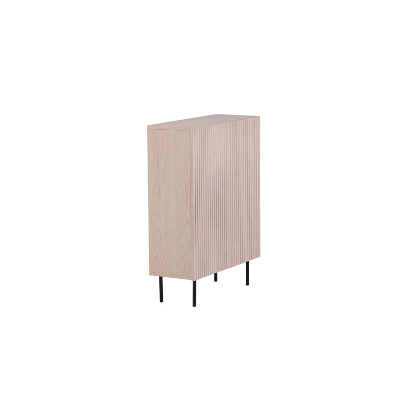 Lieven Steel Standard Accent Cabinet, Oak