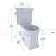 Promenade® II 1 GPF Elongated Two-Piece Toilet (Seat Not Included)-27697125-22901125