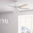 52" Techne 5 - Blade Ceiling Fan with LED Light Kit, Remote Control, WiFi Smart Fan, Easy Install-84931864