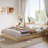 Solid Wood Platform Bed with Sturdy Wooden Slats, Floor-Standing Bed Frame-1281700954-1281700959