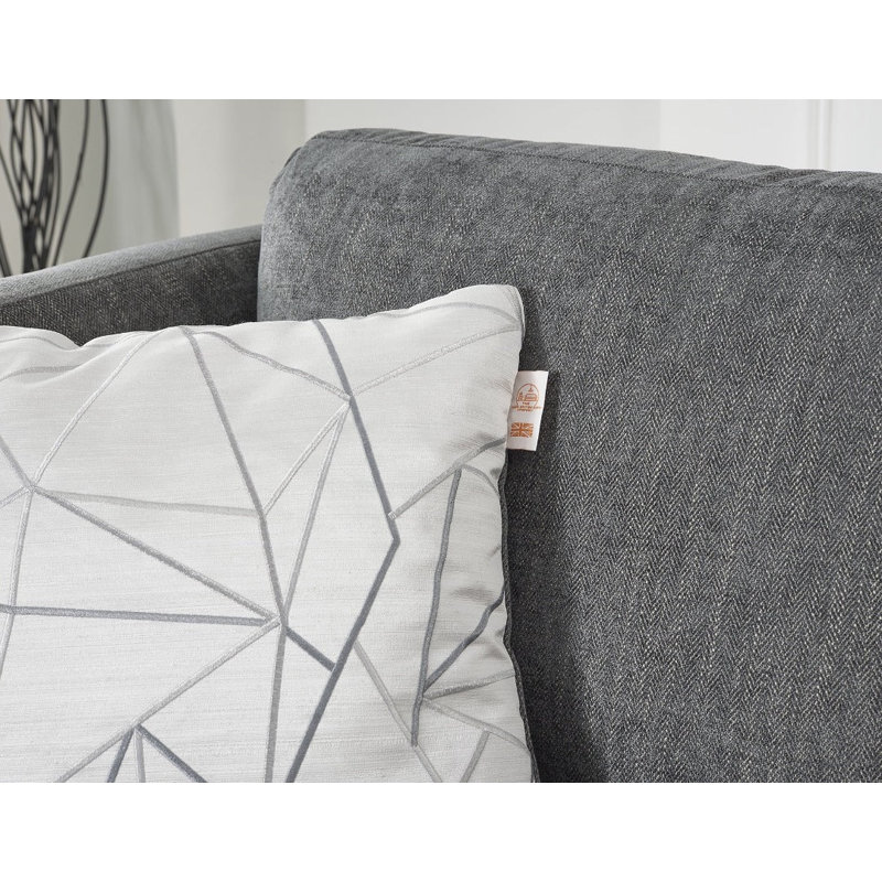 Charlotte 4 Seater Sofa & Chaise, Light Grey
