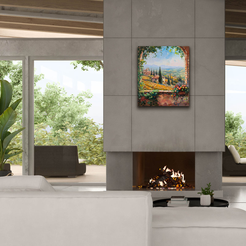  «La beauté intemporelle des vignobles de Toscane» par Doron David, art mural sur toile, 26 po x 30 po, H 30 po x l 26 po