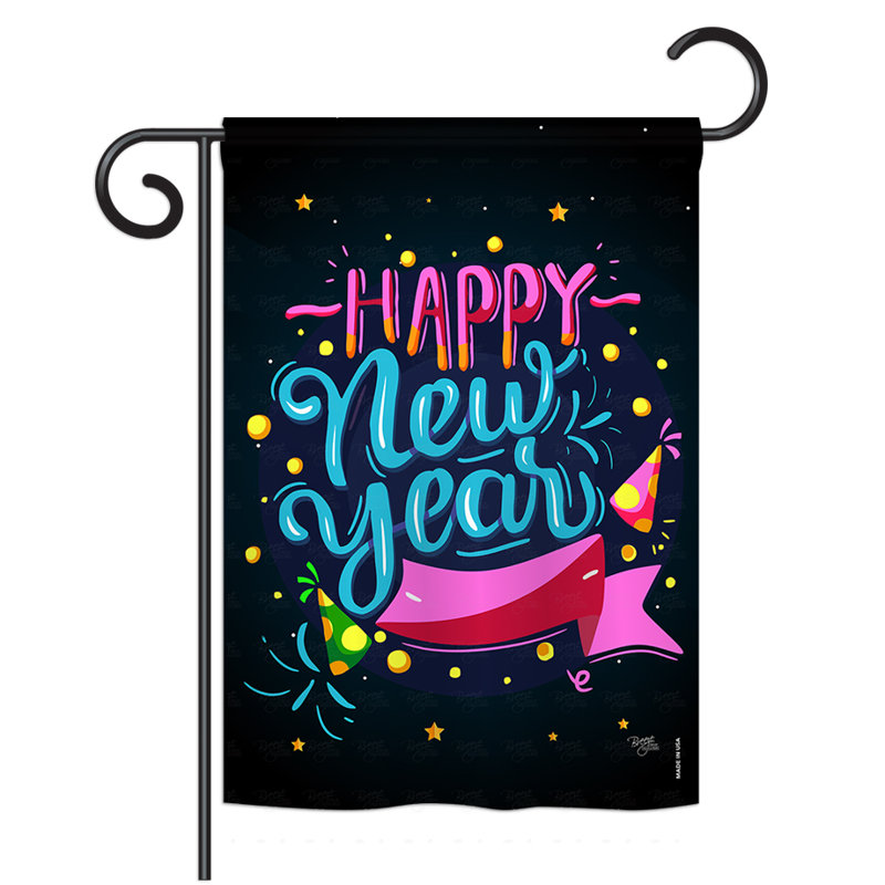 Drapeau de jardin saisonnier en polyester 19 po x 13 po Ghazaros