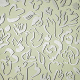 Salt Metallic Fiore Flower Design Wallpaper Roll