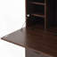 Armoire de bureau pliante peu encombrante avec plusieurs tiroirs et tablettes de rangement, parfaite pour la maison, le bureau, le dortoir et tout espace compact
