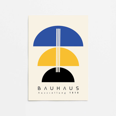 Balancing Bauhaus Rolled Print