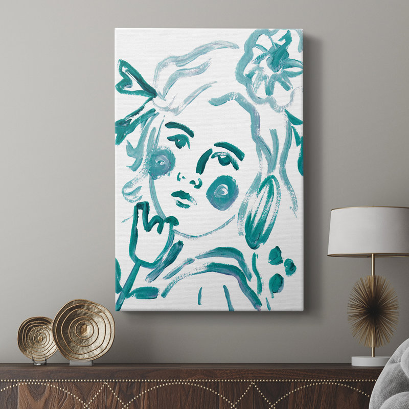 Budding Flower IV -Custom Wrapped Gallery Cavas