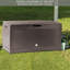 Lark Manor Carillo 119cm W 310L Plastic Deck Box in Brown