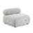 Modular Sectional Sofa, Button Tufted Designed and DIY Combination,L Shaped Couch with Reversible Ottoman, Ivory Teddy Fabric-626980064