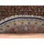 Tapis noué à la main 5 pi 10 po x 5 pi 10 po bleu en laine Herrita D305EFAE86F4DCA898B3FE0E24ECB59