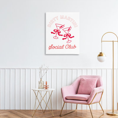 Pink Martini Social Club Canvas, design by Lettered and Lined