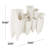 Lark Manor™ Ceramic Floral Inspired 10 Openings Abstract Vase With Linear Grooves-1320558617