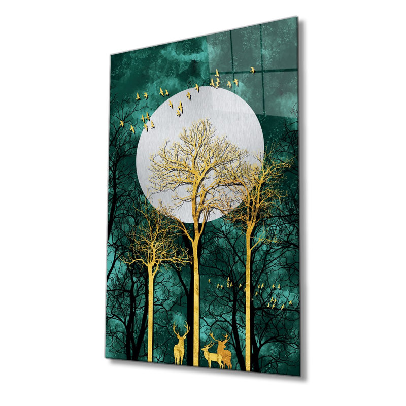 Peinture décorative en verre trempé
