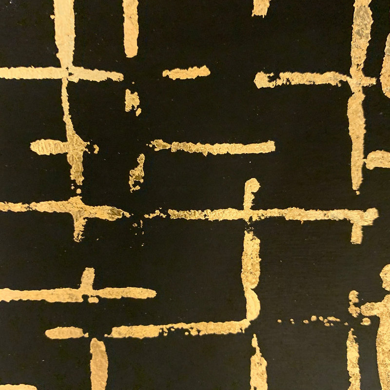 Rouleau de papier peint Jean, L 18 po x l 29 po, Noir