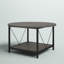 Table basse ronde à 4 pieds avec rangement pour le salon Bertran-1288046329