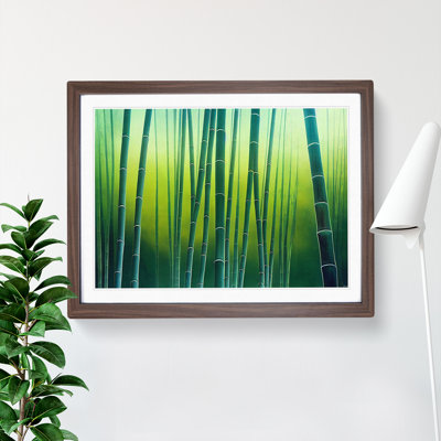 Alert Bamboo Forest 1 Piece Single Picture Frame Wall Art