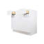 Meuble-lavabo à 2 tiroirs sans comptoir, à monter soi-même, 53 cm (P) x 91 cm (L) x 88 cm (H), blanc