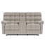 Ensemble 2 pièces: canapé inclinable et causeuse console, beige-130106119