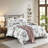 7 Piece Seersucker Bedding - Taupe/blush Full/queen With Printed Comforter Throw