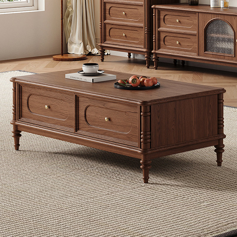 Ensemble de meuble télé et table basse Retro Red Oak