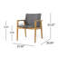 CHAISE CLUB Pirkle (ensemble de 2)