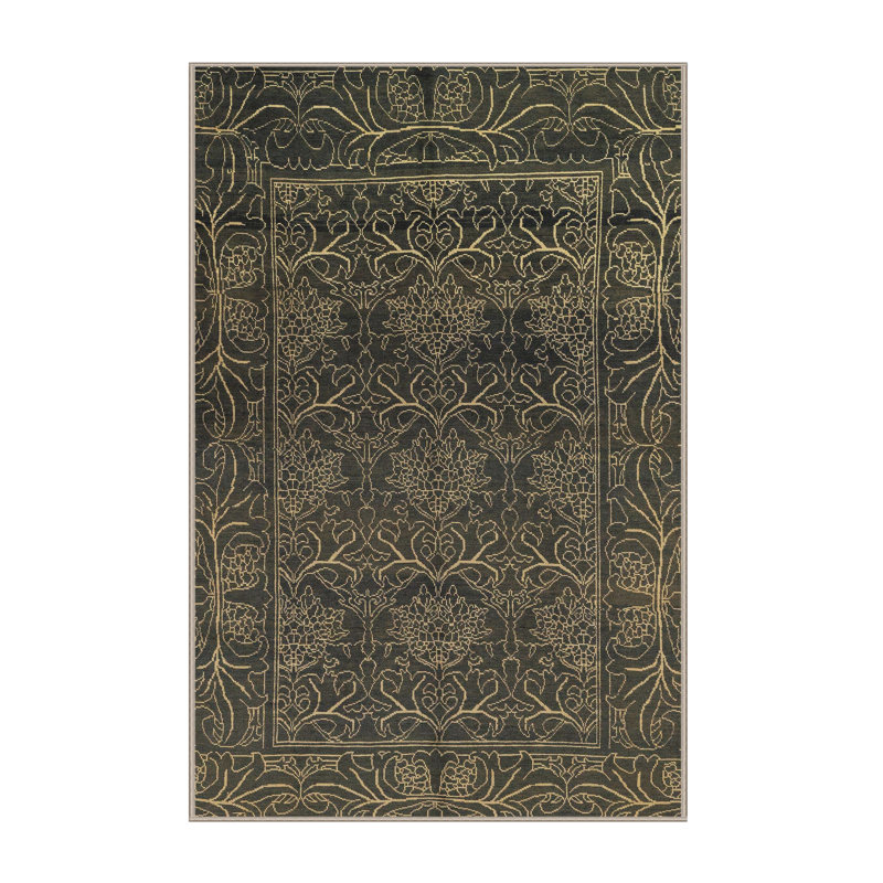 Tapis abstrait moderne 1676, Rectangle 2 pi x 4 pi