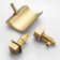 Double Knob Handle Deck Mounted Waterfall Roman Tub Faucet, with High Flow and Brass Rough-in Valve