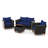 4 Pcs Wicker Patio Furniture Set With Removable Cushions Storage Coffee Table-359246148