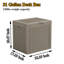 Boîte de rangement en rotin 31 gallons - Boîte de rangement extérieure imperméable, résistante aux rayons UV et verrouillable pour coussins de patio, outils de jardin et fournitures de piscine-123356674