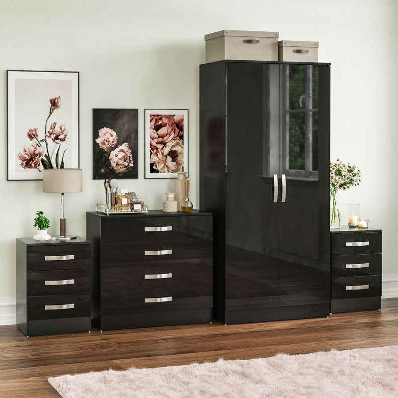 Arkadij Piece Bedroom Set, Black