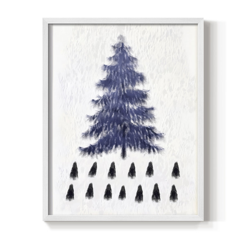 Reproduction encadrée - bois massif, H 30 po x l 24 po, Blanc