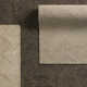 Alaska Geometric Hand Tufted Jute/Wool Area Rug in Tan/Black