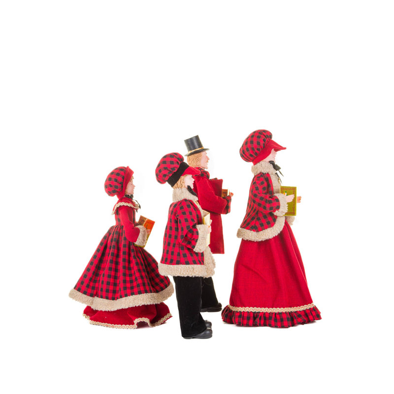 Ensemble de 4 familles de choristes rouges