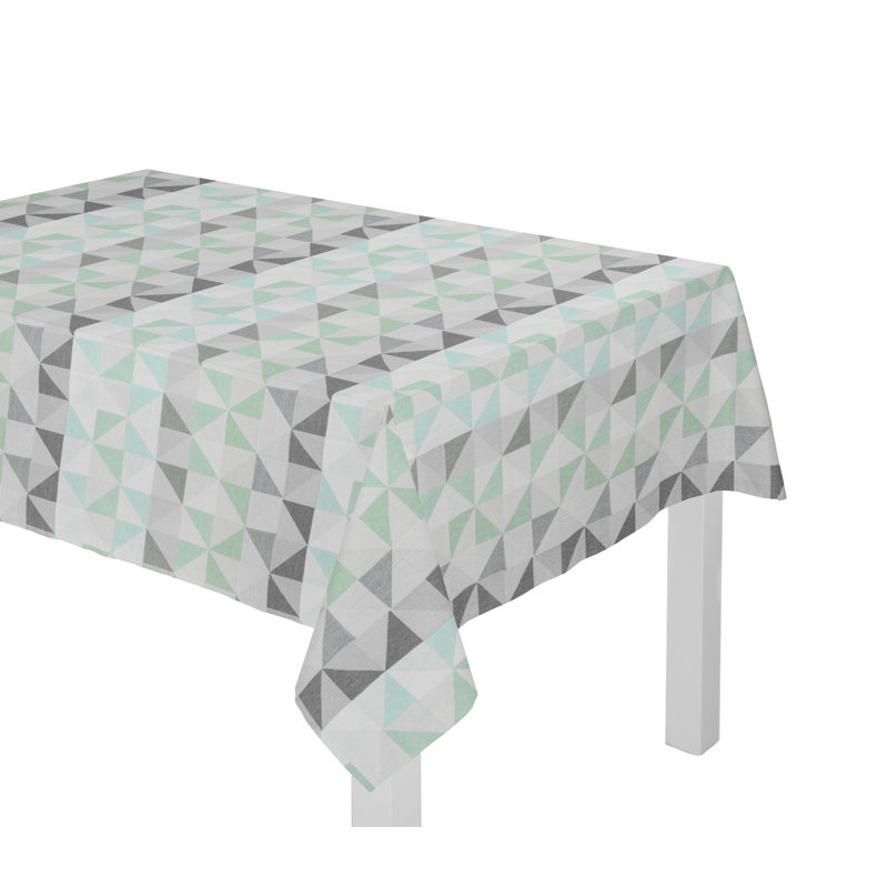 Gareth Tablecloth, Light green/Grey, 130cm W x 160cm L