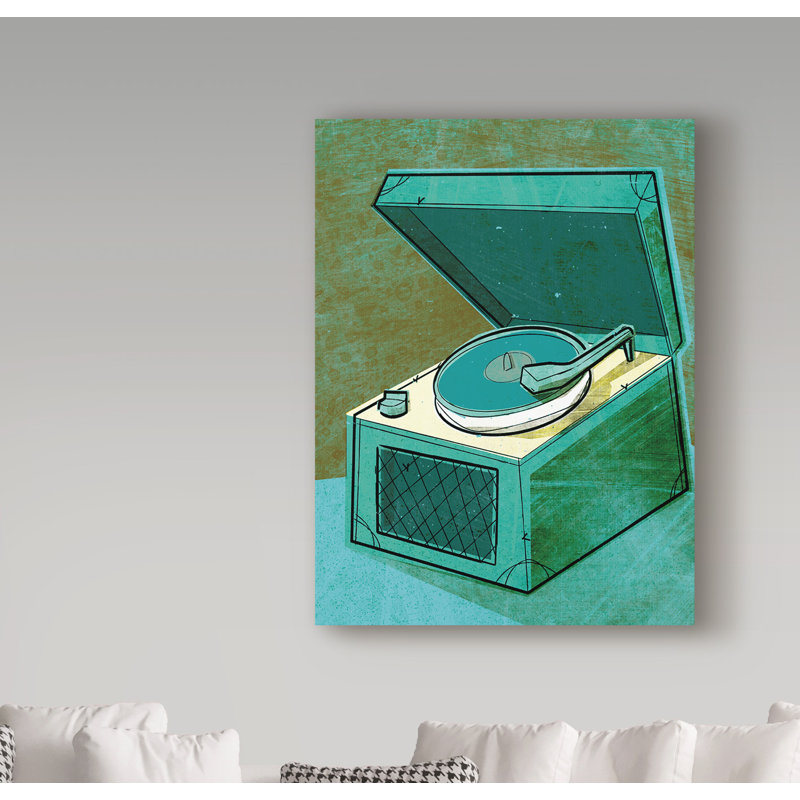 «Beat Phono» par Kaior, impression sur toile tendue, H 24 po x l 18 po x P 2 po