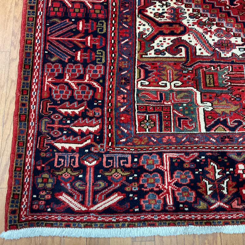 Hand Knotted Wool Geometric Rug