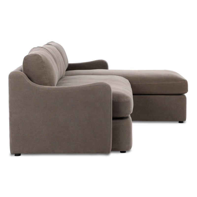 Aurelia 2-Piece Sectional, Boatway Coffee Linen, Right Hand Facing